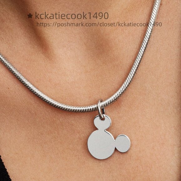 Pandora Disney Mickey Mouse Engravable Dangle Charm - Picture 4 of 8